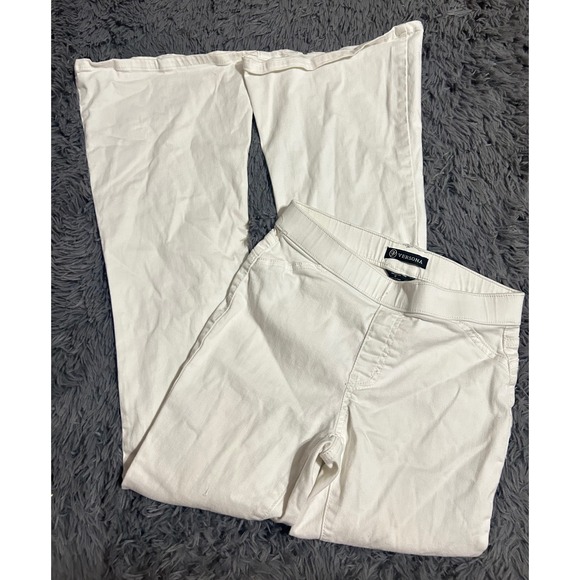 White Versona Modern Flare Leg Pull On Pants Women's Size 0 - Picture 1 of 5